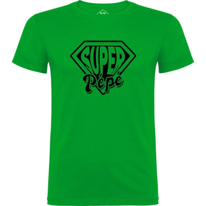 Tip Top Tshirt - T-shirt Homme Super Pépé - Made in France