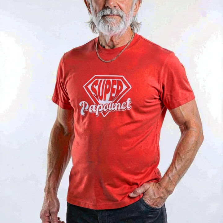 Tip Top Tshirt - T-shirt Homme Super Papounet - Made in France