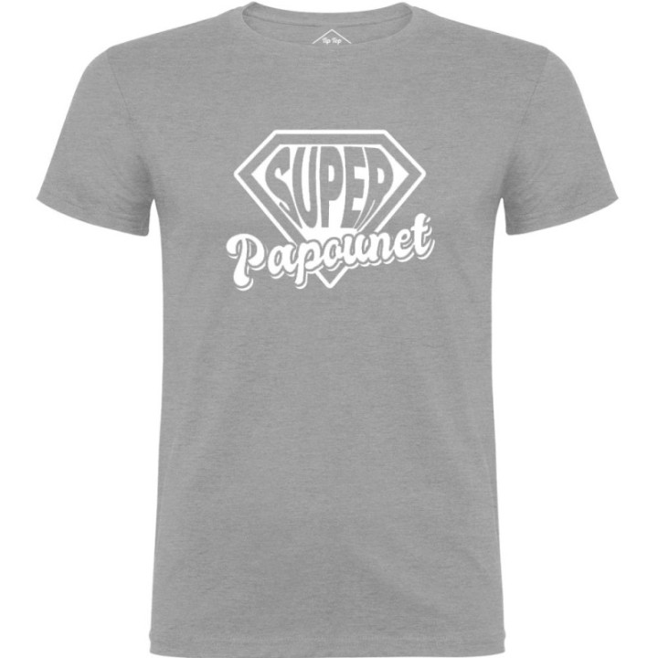 Tip Top Tshirt - T-shirt Homme Super Papounet - Made in France