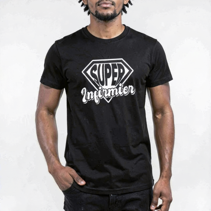 Tip Top Tshirt - T-shirt Homme Super Infirmier - Made in France