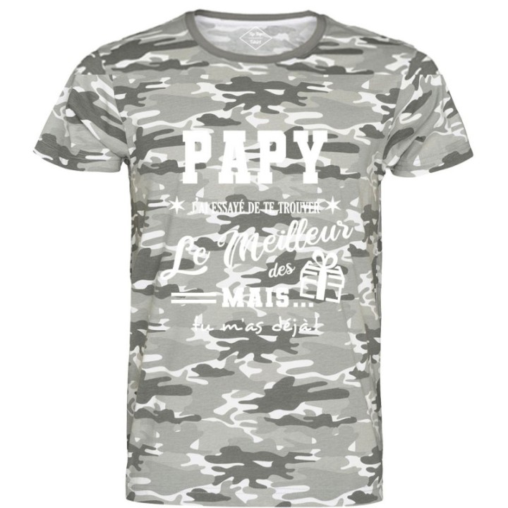 Tip Top Tshirt - T-shirt Homme Papy, j'ai essayé de te trouver le meilleur des cadeaux - Made in France