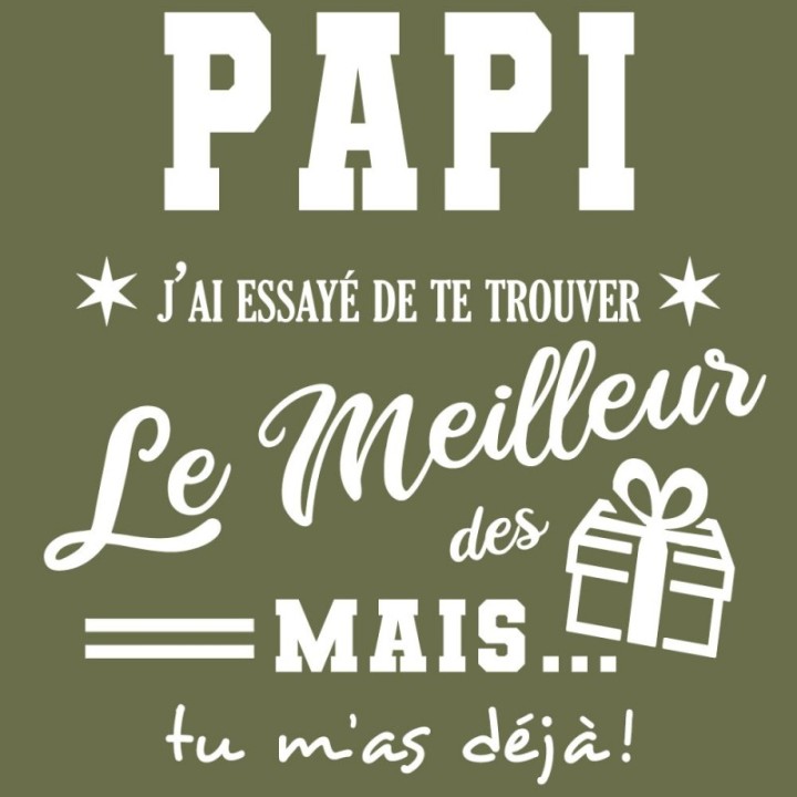Tip Top Tshirt - T-shirt Homme Papi, j'ai essayé de te trouver le meilleur des cadeaux - Made in France