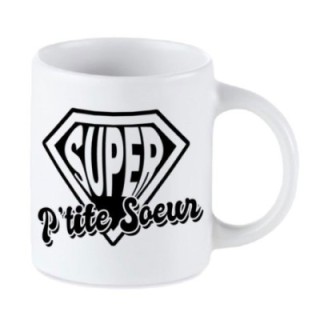 Tip Top Tshirt - Mug Super P'tite soeur - Made in France