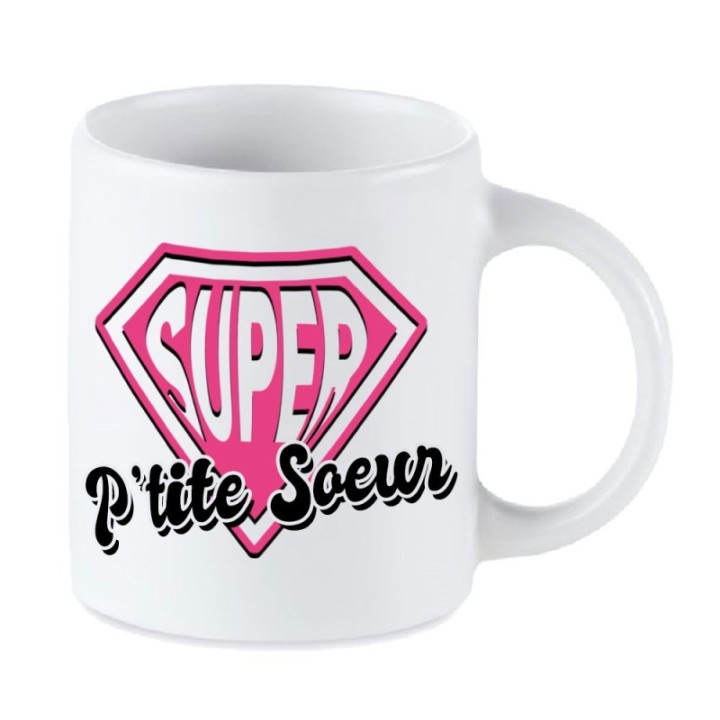 Tip Top Tshirt - Mug Super P'tite soeur - Made in France