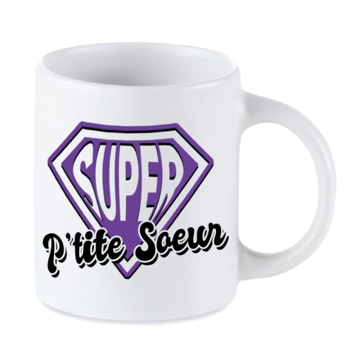 Tip Top Tshirt - Mug Super P'tite soeur - Made in France