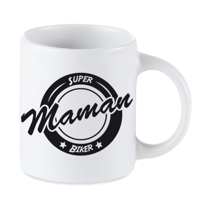 Tip Top Tshirt - Mug Super Maman biker - Made in France