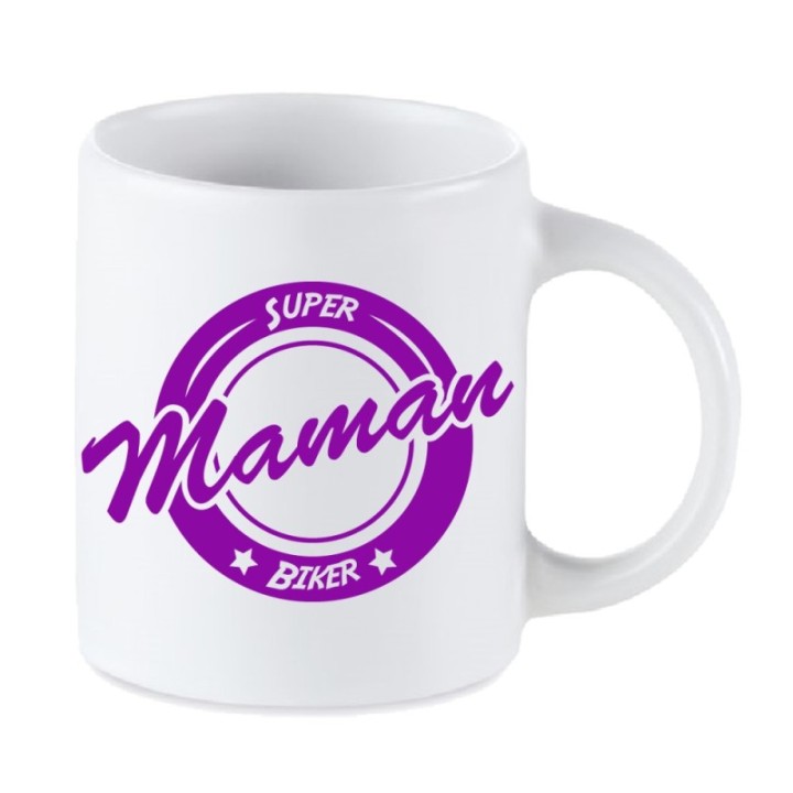 Tip Top Tshirt - Mug Super Maman biker - Made in France