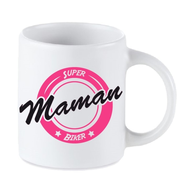 Tip Top Tshirt - Mug Super Maman biker - Made in France