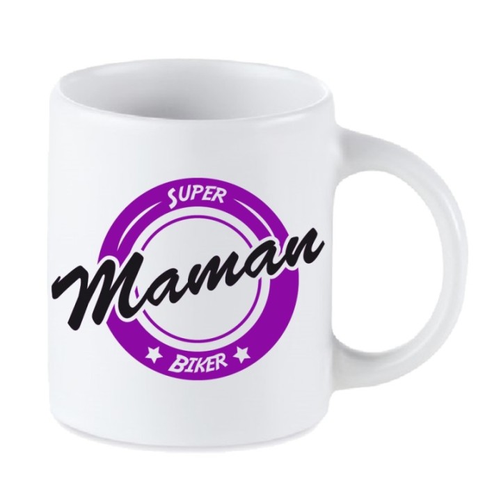 Tip Top Tshirt - Mug Super Maman biker - Made in France