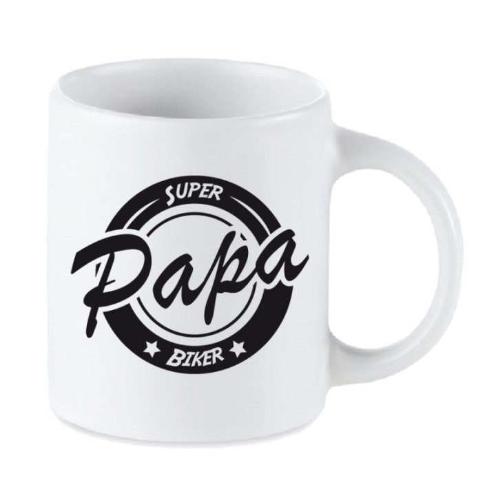 Tip Top Tshirt - Mug Super Papa biker - Made in France