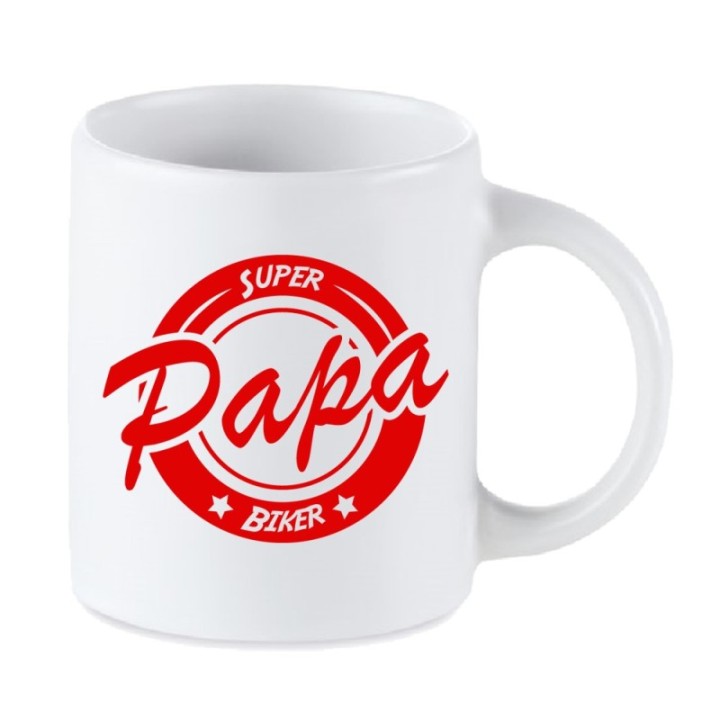 Tip Top Tshirt - Mug Super Papa biker - Made in France