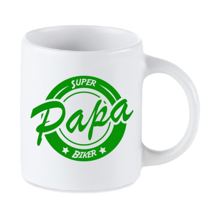Tip Top Tshirt - Mug Super Papa biker - Made in France