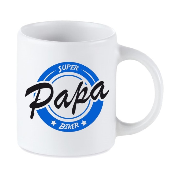 Tip Top Tshirt - Mug Super Papa biker - Made in France