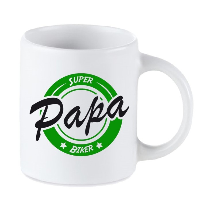 Tip Top Tshirt - Mug Super Papa biker - Made in France