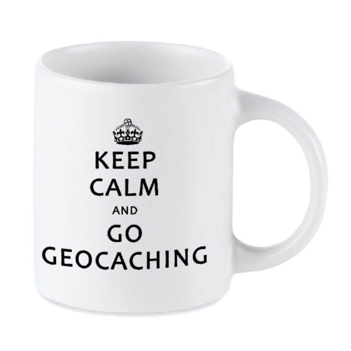Tip Top Tshirt - Mug Keep calm & Go geocaching - Made in France