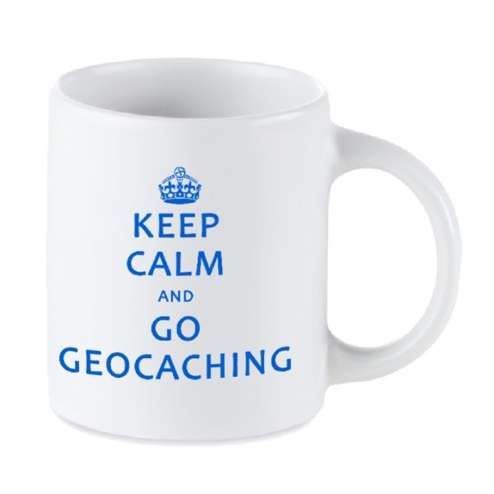Tip Top Tshirt - Mug Keep calm & Go geocaching - Made in France