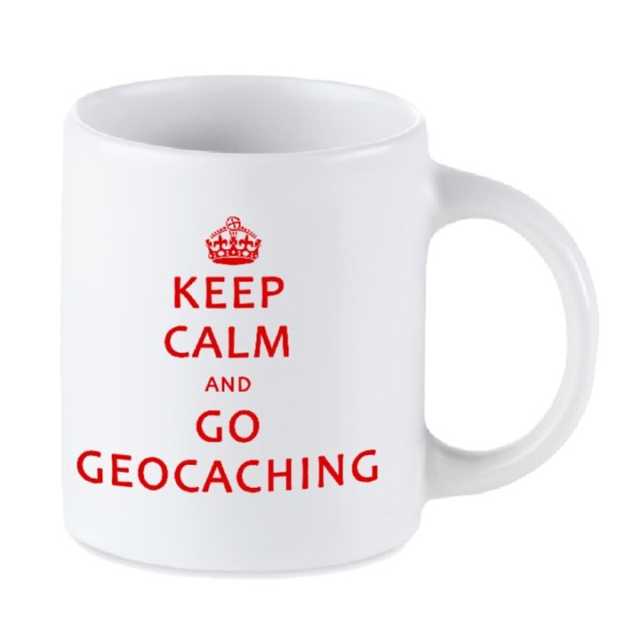 Tip Top Tshirt - Mug Keep calm & Go geocaching - Made in France