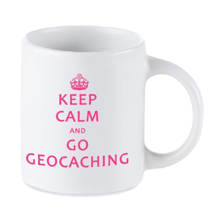 Tip Top Tshirt - Mug Keep calm & Go geocaching - Made in France