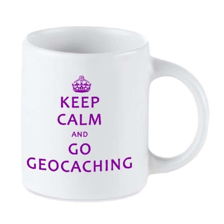 Tip Top Tshirt - Mug Keep calm & Go geocaching - Made in France