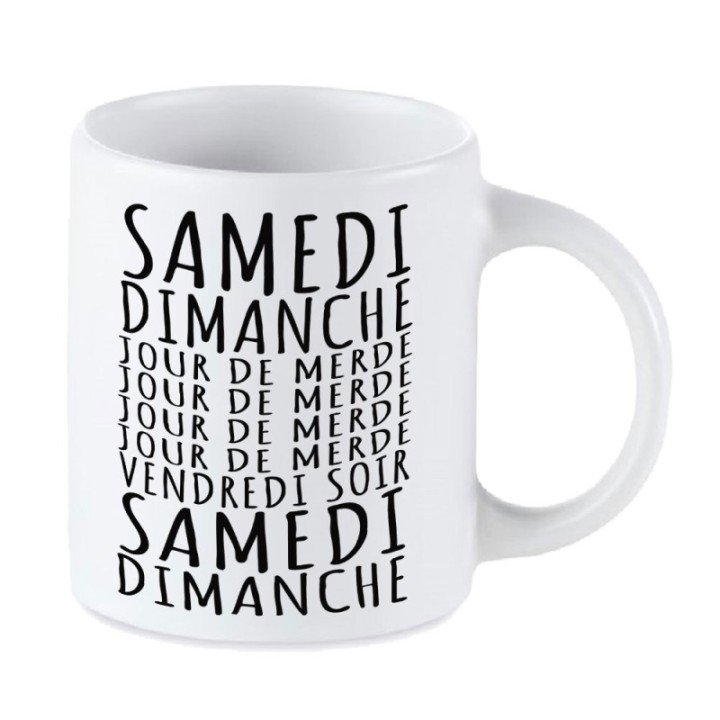Tip Top Tshirt - Mug Jours de merde - Made in France