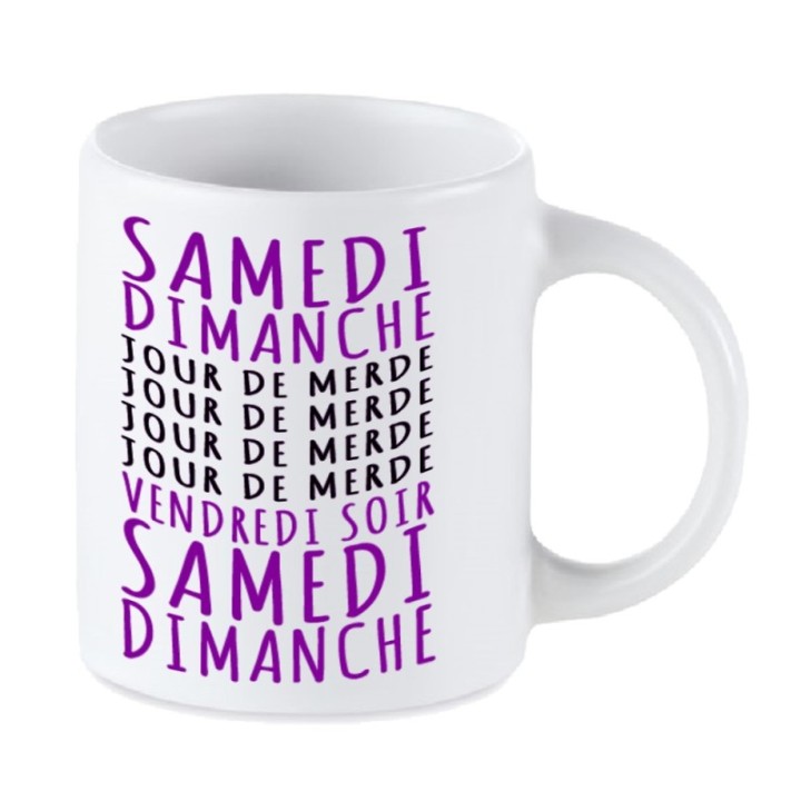 Tip Top Tshirt - Mug Jours de merde - Made in France