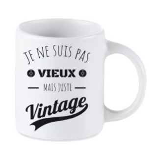 Tip Top Tshirt - Mug Je ne suis pas vieux mais juste Vintage - Made in France