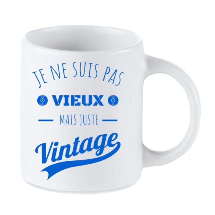 Tip Top Tshirt - Mug Je ne suis pas vieux mais juste Vintage - Made in France