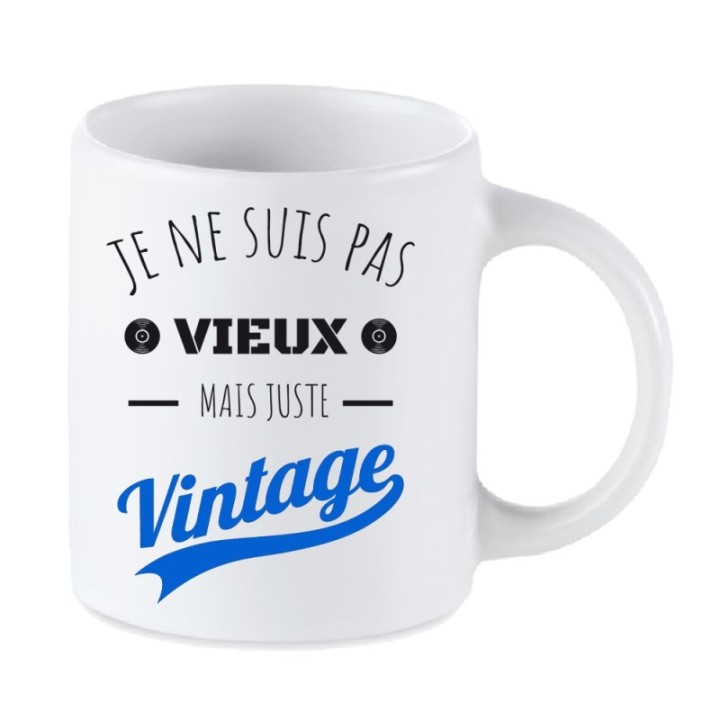 Tip Top Tshirt - Mug Je ne suis pas vieux mais juste Vintage - Made in France