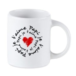 Tip Top Tshirt - Mug Papi je t'aime - Made in France