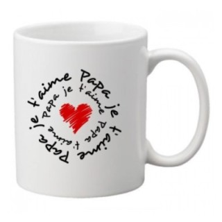 Tip Top Tshirt - Mug Papa je t'aime - Made in France